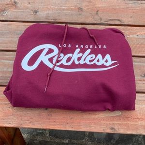 Reckless LA cotton hoodie medium